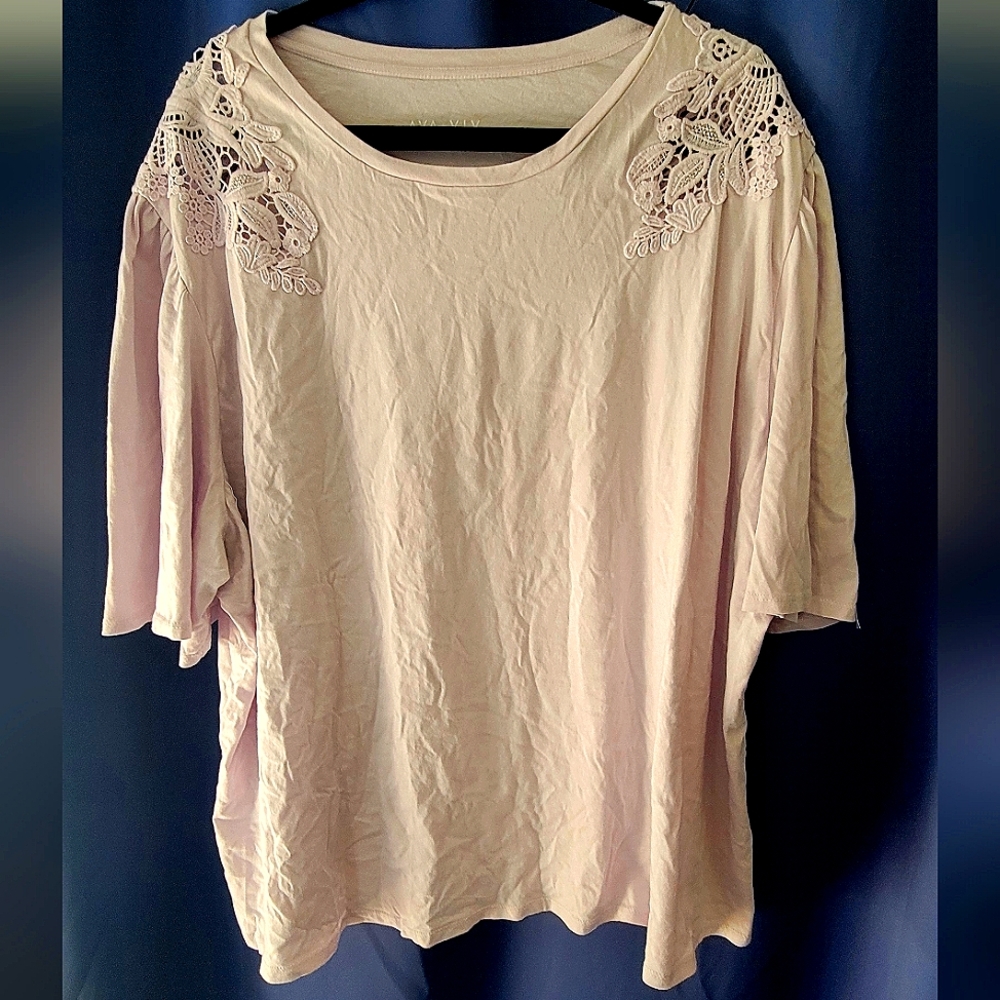 Ava & Viv Light Pink Top